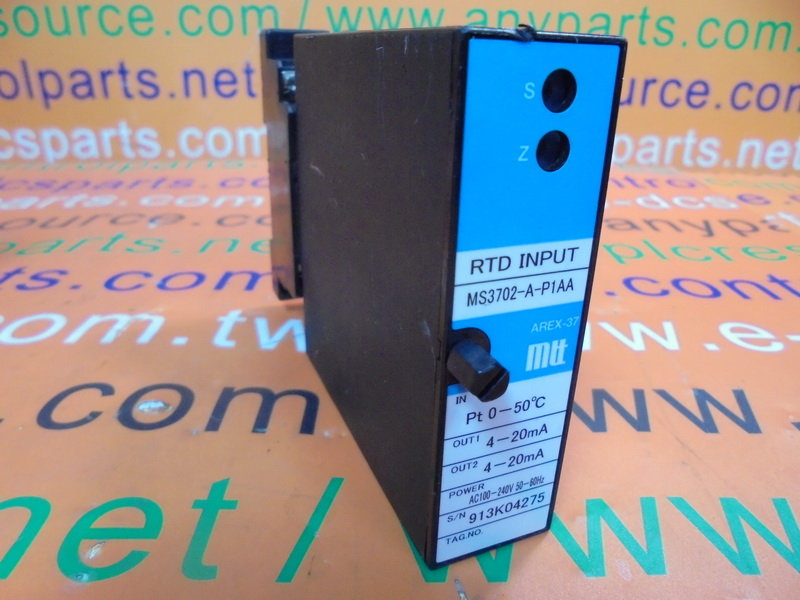 MTT AREX-37 RTD INPUT MS3702-A-P1AA - PLC DCS SERVO Control MOTOR